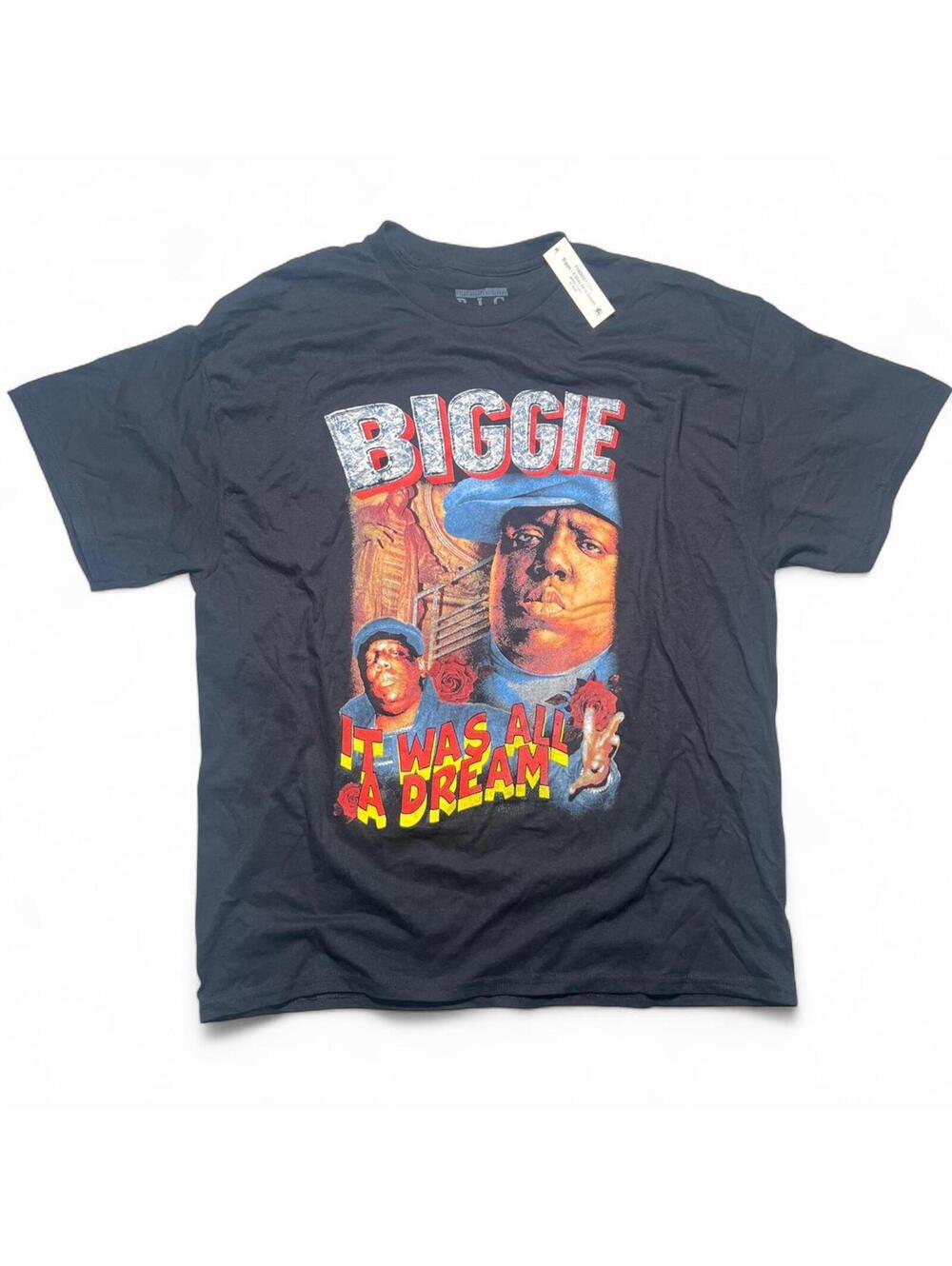 Notorious B.I.G. "It Was All A Dream" Graphic Tee Black Hip Hop Tee Men's XL NWT